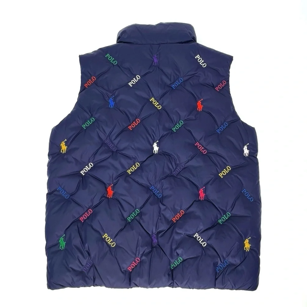 Polo Ralph Lauren Down Puffer Vest Children’s Size 6 Navy Blue Warm Ski New NWT